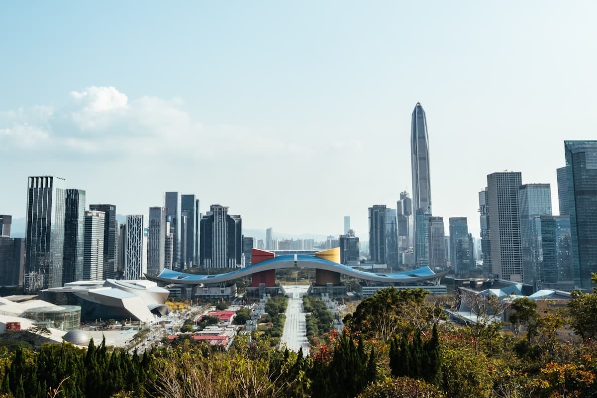 Shenzhen city skyline - home to the world's largest electronics market